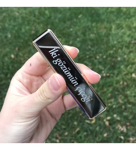 Kişiye Özel USB Şarjlı Sürgülü Çakmak