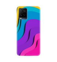 Vivo V21 Kılıf Silikon Desen Özel Seri Renk Cümbüşü 1631