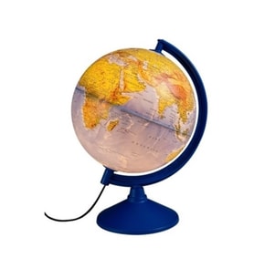 Gürbüz Globe Fiziki Siyasi Küre Işıklı 20Cm Yer Küresi