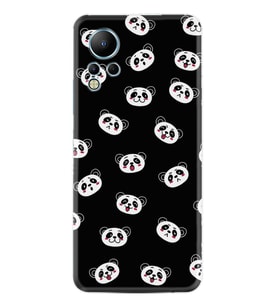 Infınix Note 12 Kılıf Silikon Desen Özel Seri Panda Suratları 1773