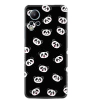 Infınix Note 12 Kılıf Silikon Desen Özel Seri Panda Suratları 1773