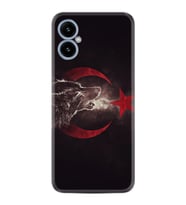 X5 Kılıf Resimli Desenli Baskılı Silikon Kurt Ve Ay Yıldız 1403