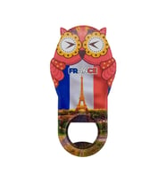 Fransa Temalı Baykuş Magnet Kapak Açacak (Karışık)