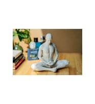 Yoga/Meditasyon Yapan İskandinav Tarzı Biblo Heykel Figür Dekor Dekorasyon Hediyelik Denge ve Huzur