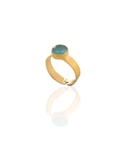 Kadir Jewellery 22 Ayar Altın Kaplama Zirkon Taşlı Kadın Minimal Yüzük