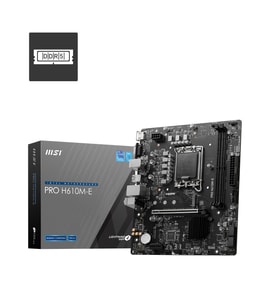 MSI PRO H610M-E DDR5 M2 PCIe NVME HDMI PCIe 16X v4.0 1700p mATX