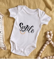 BK Kids Smile Tasarımlı Bebek Body Zıbın - Model 2