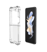 Coverzone Galaxy Z Flip 6 ile uyumlu K?l?f Z-Nitro Anti Shock Silikon Kapak Kamera Korumal? Anti?ok Airbag K�?e Korumal? Silikon ?effaf K?l?f