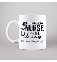 Hemşire Nurse Life Tasarımlı Kupa Kişiye Özel