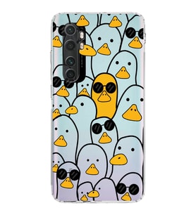 Xiaomi  Mi Note 10 Lite  Kamera Korumalı Kapak Duck Tasarımlı Şeffaf  Kılıf