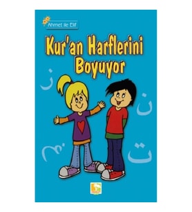 Ahmet İle Elif Kur'an Harflerini Boyuyor