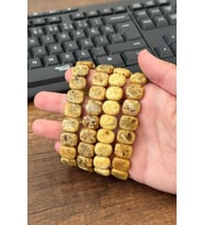 Rolex Tasarım Gerçek Kehribar Bileklik