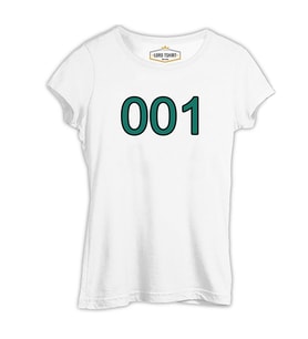 Squid Game - 001 Beyaz Kadın Tshirt