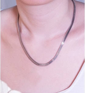 Unisex Beyaz Altın Zincir (ZNC3308)