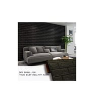Nw06 Kendinden Yapışkanlı Siyah Tuğla Duvar Paneli 70X77 4 Adet (Karışık)