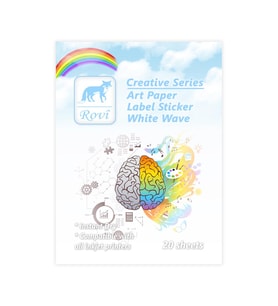 Rovi Creative Sanatsal Etiket - Dalgalı Beyaz - 20 yp - A3