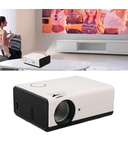 WiFi Ve Bluetooth özellikli Mini Projektör, Dış Mekan Ev Sineması Için 4K Taşınabilir Film Projektörü, 10000 Lux, 130 Projeksiyon Boyutu, HDMI, USB, AV Bağlantı Noktaları T01