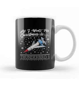 All I Want For Christmas Is Thunderbird 1 Thunderbirds Kupa Bardak Porselen