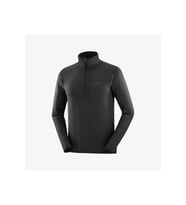 Salomon C24444 Sntial Lıghtwarm Hz Erkek Yarım Fermuar Polar - SİYAH