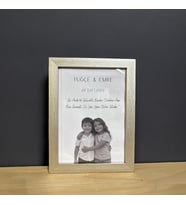 Çocukluk Fotoğraf Birleştirme, Çerçeve, Kişiye Özel, Konsept, Sevgiili Arkadaş Hediye (15x21) (Gold)