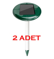 2 ADET Köstebek Kovucu Yılan Fare Kovucu Güneş Enerjisi İle Çalışan Cihaz Bahçe Açık Alan da İçin Kullanım