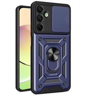 Galaxy A56 Kılıf Pars Lens Yüzüklü Silikon - Lacivert