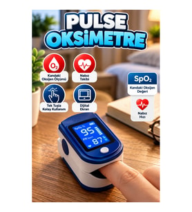 Hassas Ölçüm Özellikli Taşınabilir Parmak Ucu Pulse Oksimetre