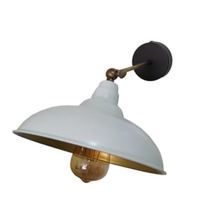 MY LİGHTS RETRO RUSTİK BEYAZ İÇİ ALTIN METAL SARKIT AVİZE APLİK (Siyah)