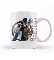 Avengers  Rocket Raccoon  Kupa Bardak Porselen