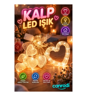 LED Kalp Neon Lamba Dekoratif Ortam ve Gece Işığı