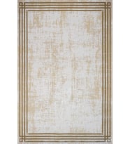 Dijital Kaymaz Yıkanabilir Bej Minimalist Salon Halısı Mutfak Halısı Koridor Halısı Yolluk 6135A