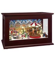 Heirloom Işıklı ve Animasyonlu Müzik Kutusu Yılbaşı Dekoru 33x24 cm