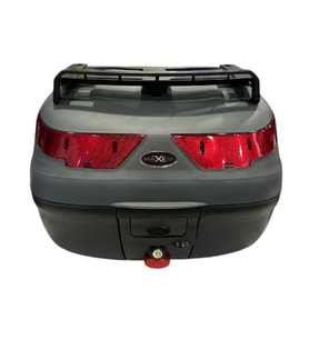 Motosiklet Arka Çantası Gri 40 Litre Full Topcase Motor Çanta SL-40
