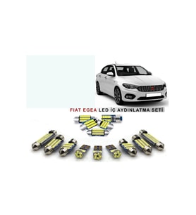 Fiat Egea Led Iç Aydınlatma Ampul Seti Parlak Beyaz
