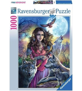 Ravensburger - Kurtlarla Kadın - 1000 Parça Puzzle