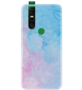 Infinix S5 Pro Kılıf Resimli Desenli Baskılı Silikon Kılıf Pink Blue Abstract 1385