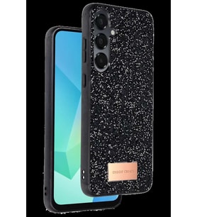 Onegif Galaxy A56 Bright Simli Kapak - Siyah