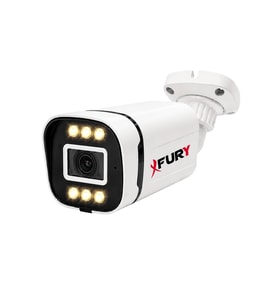 FURY 5MP Lens 1080P 6 Warm LED Renkli Gece Görüşlü IP66 Dış Mekan Geniş Açılı Güvenlik Kamerası