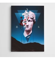 Roma Heykel Modern Sanat Kanvas Tablo