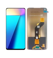 Infinix Note 7 ile Uyumlu Lcd Ekran Dokunmatik X690 (Siyah)