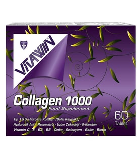 Vitawin Kollajen + Hyaluronik Asit 60 Tablet