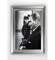 Gümüş Çerçeveli Atatürk Tablo a214