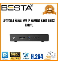 MCG  JF TECH 8 Kanal 2 MP 1080P NVR IP Kamera Kayıt Cihazı Xmeye KD-5008N