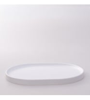 Victoria Oval Tepsi Büyük Beyaz