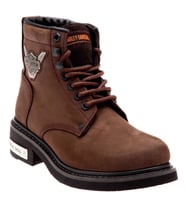 Harley Davidson Gibson Dark Brown Nubuk Kadın Bot (KAHVE)