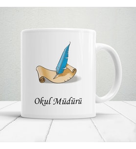 Okul Müdürü Yazılı Öğretmenler Günü Hediyelik Baskılı Kupa