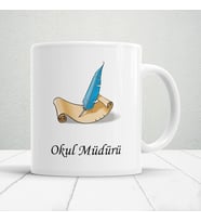 Okul Müdürü Yazılı Öğretmenler Günü Hediyelik Baskılı Kupa