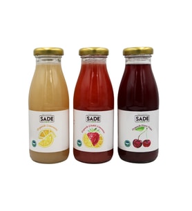 SADE ORGANİK ÇİLEKLİ + LİMONATA + VİŞNE SUYU 250