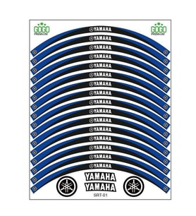 YAMAHA MAVİ SİYAH UYUMLU REFLEKTÖRLÜ JANT ŞERİDİ