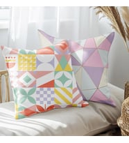 eJOYA Modern Tasarımlı 2'li Yastık İçi Ve Kırlent Kılıfı 45cm 113569